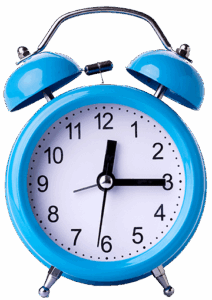 Blue Alarm Clock