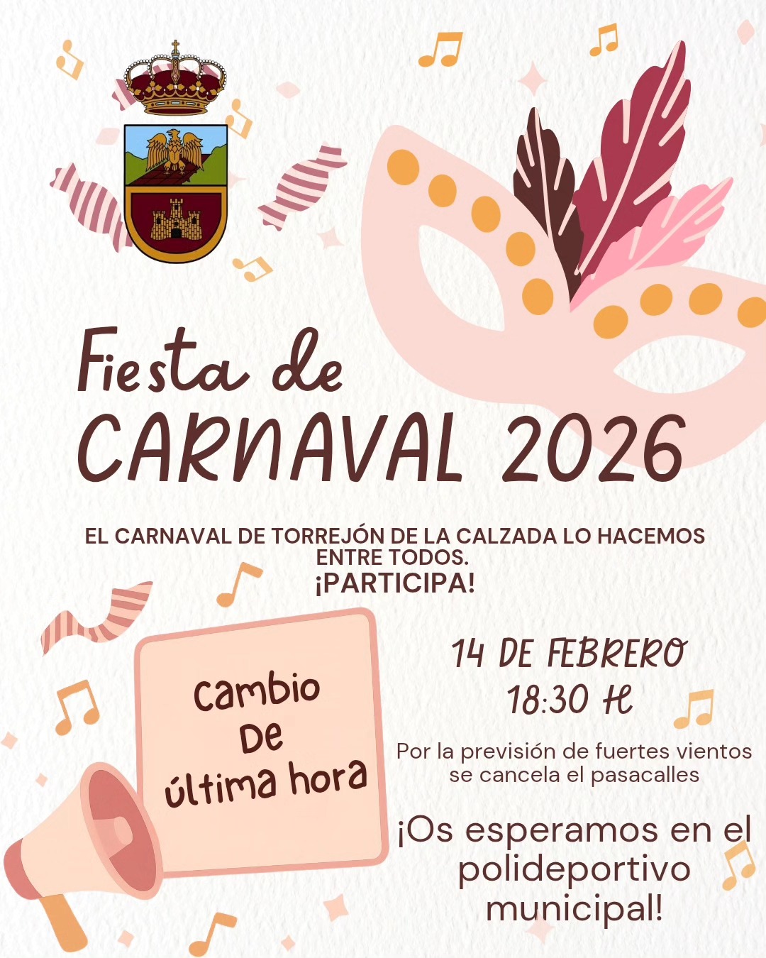CONCURSO DE DISFRACES – CARNAVAL 2026