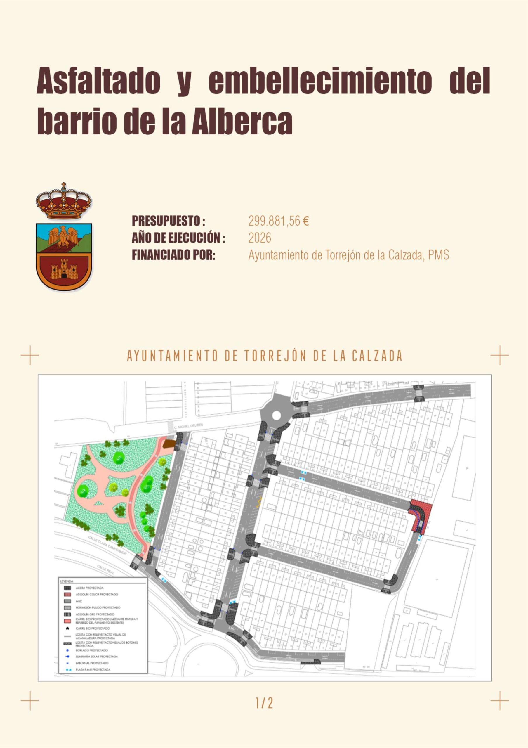 Asfaltado y embellecimiento del Barrio de la Alberca
