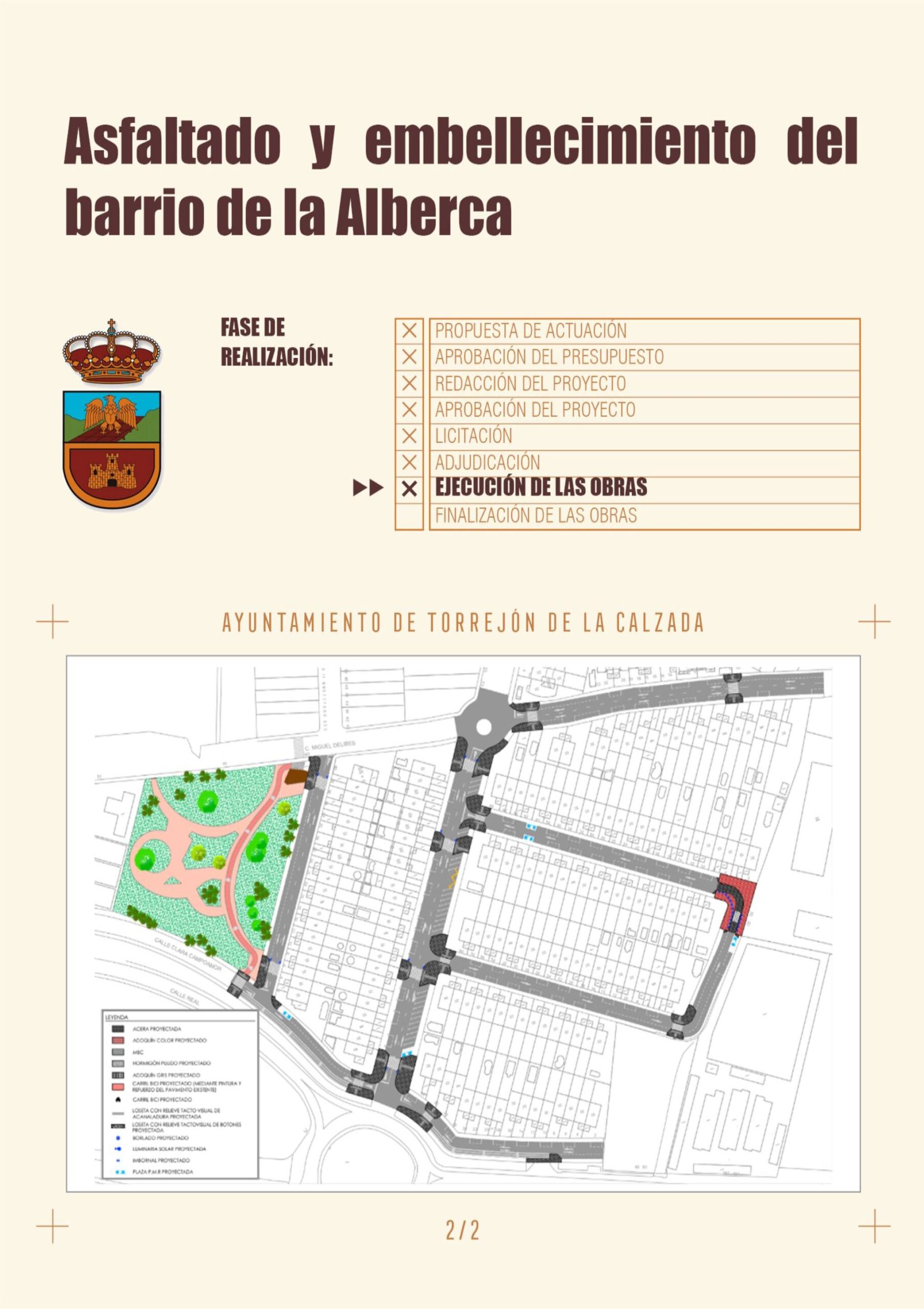 Asfaltado y embellecimiento del Barrio de la Alberca