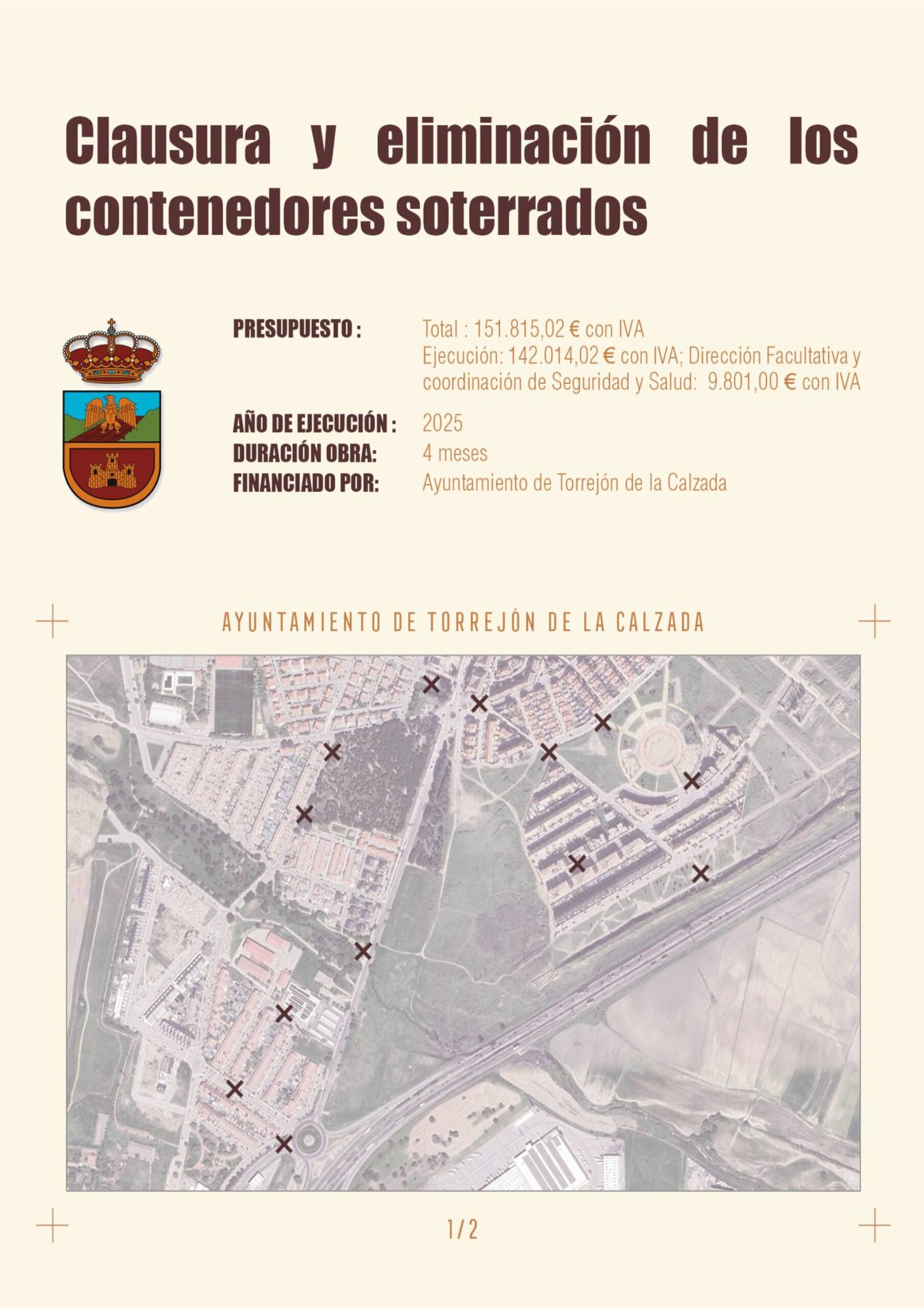 Clausura y eliminación de los contenedores soterrados