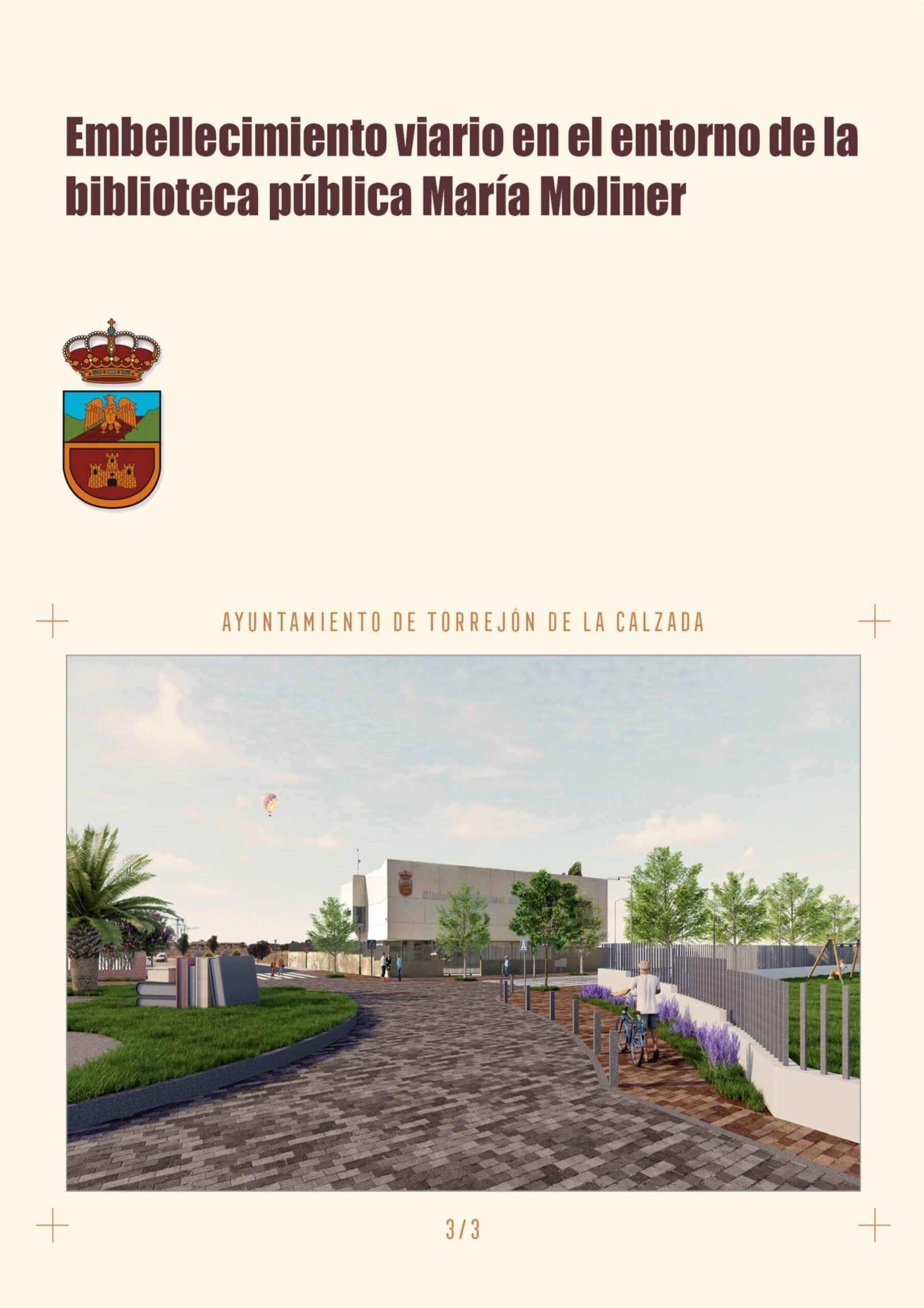 Embellecimiento viario en el entorno de la Biblioteca María Moliner