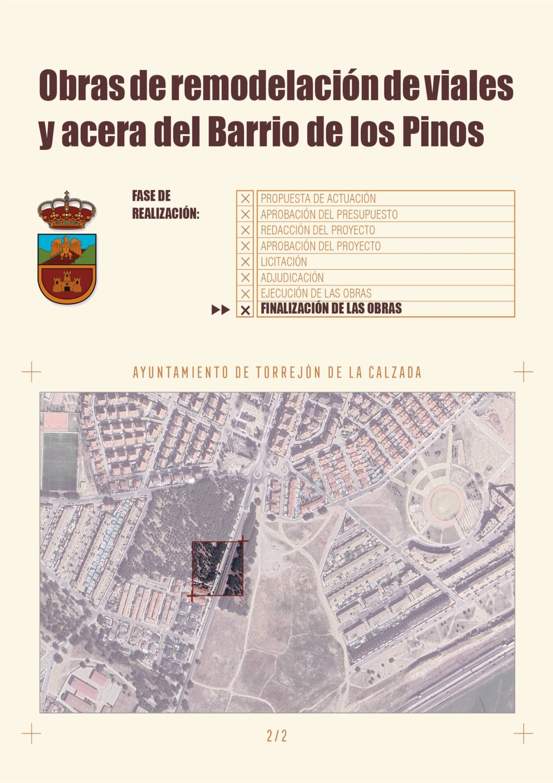 Obras de Remodelación de viales y acera del Barrio de los Pinos