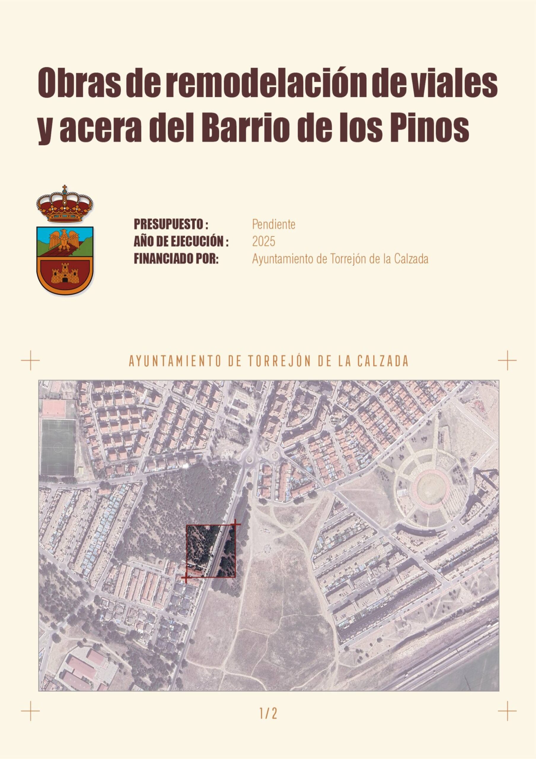 Obras de Remodelación de viales y acera del Barrio de los Pinos
