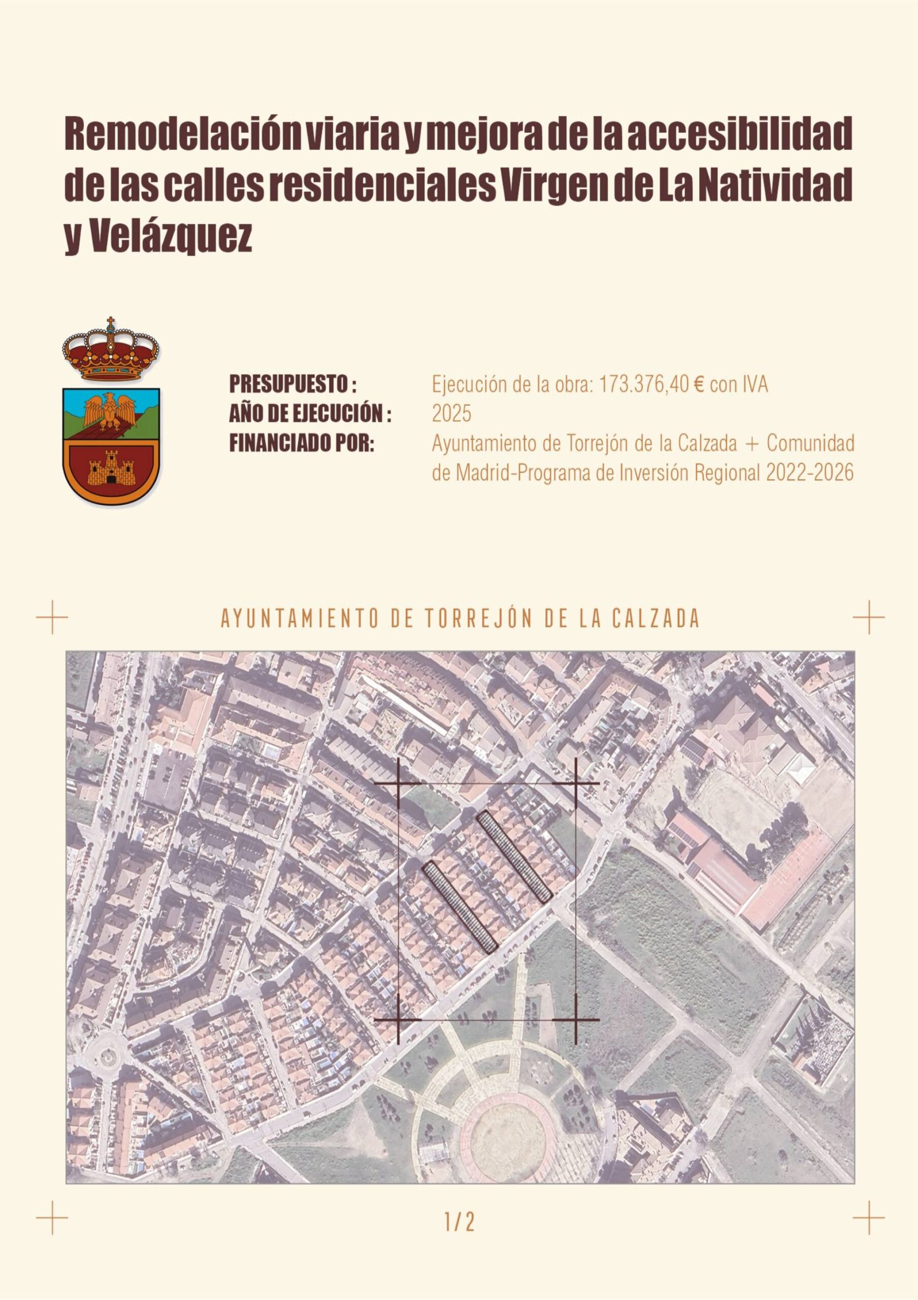 Remodelación viaria y mejora de la accesibilidad de las calles Virgen de la Natividad y Velázquez