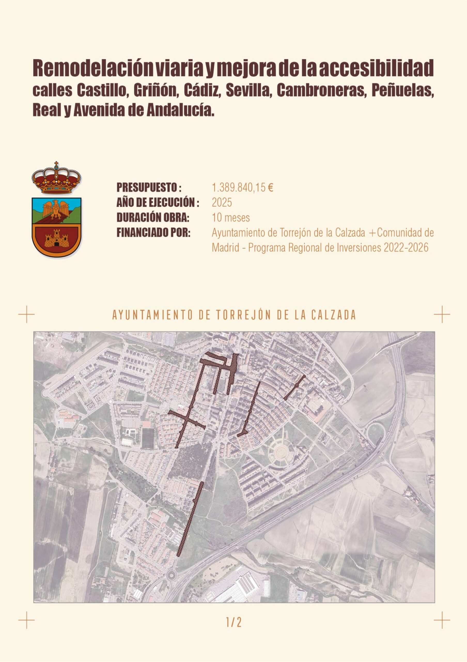Remodelación viaria y mejora de la accesibilidad de varias calles del municipio