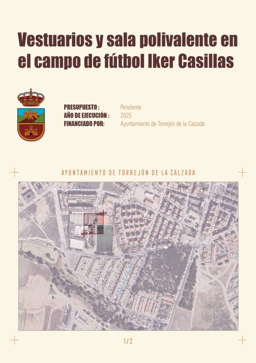 Vestuarios y Sala Polivalente en el campo de fútbol Iker Casillas