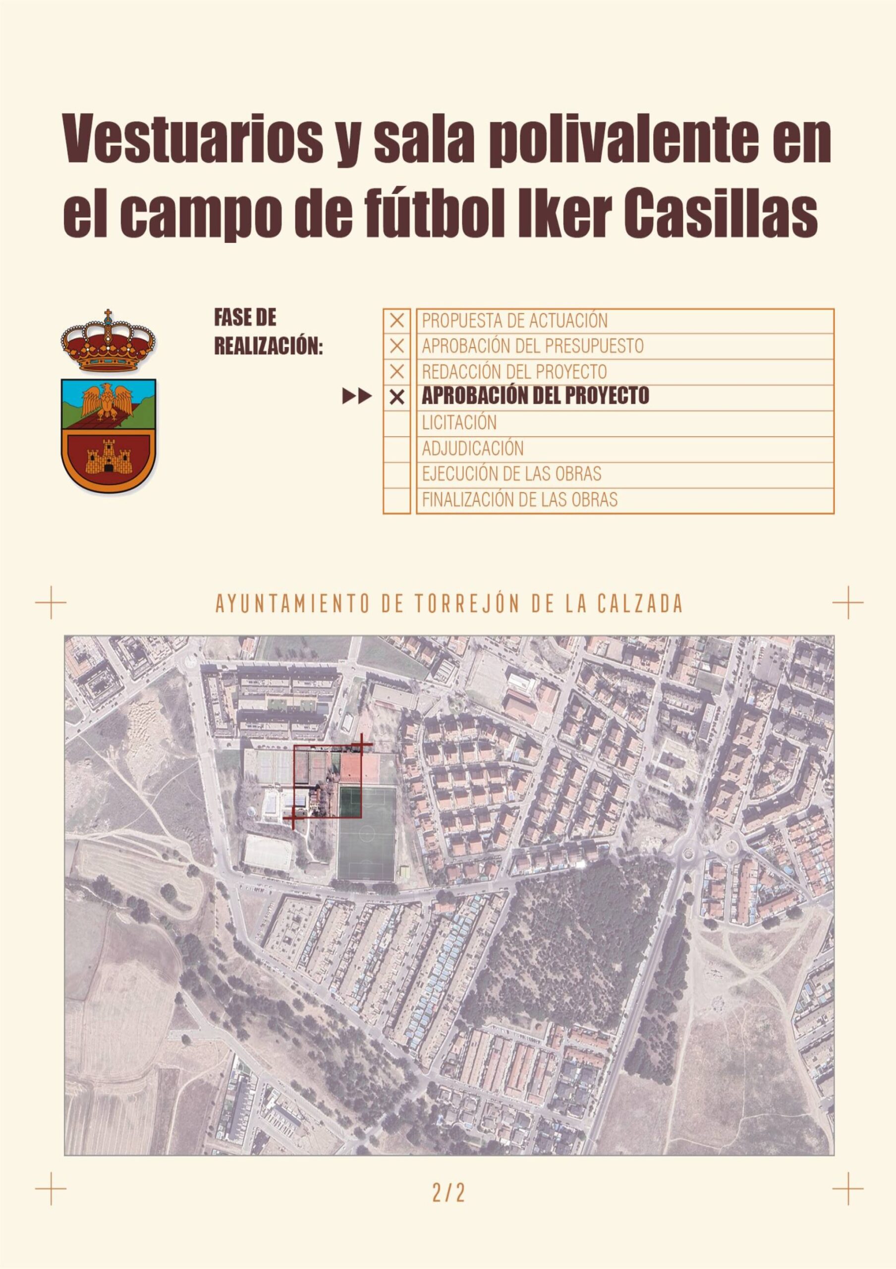 Vestuarios y Sala Polivalente en el campo de fútbol Iker Casillas